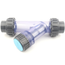 40 мм Y-тип прозрачный пластиковый фильтр Микросистема орошения водопровод фильтр аквариум Видимый ПВХ трубопровод фильтры 2024 - купить недорого