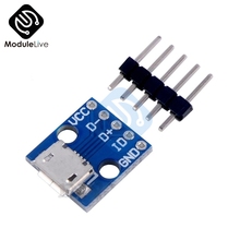 5 pces cjmcu micro placa usb adaptador de alimentação 5 v breakout interruptor interface módulo para arduino 2024 - compre barato