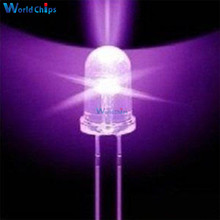 50PCS Super Bright F5 5mm Round UV/ Purple LED Emitting Diode 390-395nm Purple Lamp F5 LED light for DIY lights 2024 - buy cheap