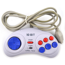 new 16 bit Classic Wired Game Controller for SEGA Genesis 6 Button Gamepad for SEGA Mega Drive Mode Fast Slow white 2024 - buy cheap