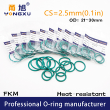 5PCS/lot Green FKM Fluorine Rubber O-rings Seals CS2.5mm OD21/22/23/24/25/26/27/28/29/30mm O Rings Seal Gasket Rings Washer 2024 - buy cheap