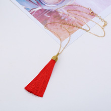 LZHLQ Brand Tassel Necklace Pendant Necklace Women Long Necklace Bohemian Boho Accessories Punk Gothic Chokers Jewelry Female 2024 - buy cheap