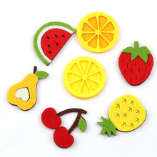 10pcs Non-Woven Fabric Mixed Color Fruits Felt Fabric Patch DIY Cloth Appliques/Craft Wedding Patches 2024 - buy cheap