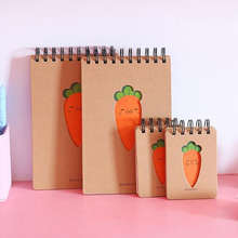Mini Radish Hollowed Notebook Creative Portable Stationery Wholesale Small And Fresh Portable Coil Book Notepad 2024 - buy cheap