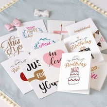 Kids Greeting Cards Birthday Cards Cute Happy Birthday Metallic Thank You Cards 2024 - buy cheap