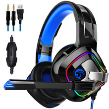 JOINRUN A66 PS4 Gaming Headset Wired 4D RGB Marquee Stereo Earphones Headphones with Microphone for New Xbox One/Laptop Tablet 2024 - buy cheap