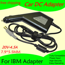 High quality DC Power Car Adapter Charger 20V 4.5A For Laptop IBM 7.9*5.5MM 90W Input DC11-15V max 10A Free shipping 2024 - buy cheap