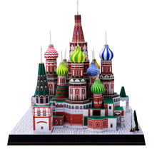 3D бумажная модель, Космонавтика, картонный дом для детей, бумажные игрушки, Русская модель собора Василия 2024 - купить недорого