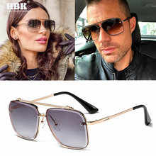 Luxury Brand Square Sunglasses Metal Frame Shades for Men Women Retro 2019 Celebrity Superstar Sun Glasses De Sol Female UV400 2024 - buy cheap