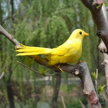 Simulação bonito de pássaro pequeno amarelo brinquedo de plástico e pelúcias presente de pássaro bonito cerca de 16cm 2170 2024 - compre barato