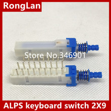 [SA] interruptor de botón para teclado ALPS de Japón, 2x9, interruptor de bloqueo automático, punto original, 10 unids/lote 2024 - compra barato