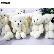 50pcs/lot Mini Teddy Bear Stuffed Plush Toys 12cm Small Bear Stuffed Toys pelucia Pendant Kids Birthday Gift Party Decor 018 2024 - buy cheap