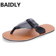 Мужские шлепанцы bailly, кожаные сандалии-гладиаторы на каждый день, летняя модная пляжная обувь 2024 - купить недорого