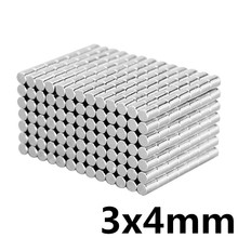 100pcs 3x4 Round NdFeB Neodymium Disc Magnets Dia 3mm x 4mm N35 Super Powerful Strong Rare Earth NdFeB Magnet 3*4 2024 - buy cheap