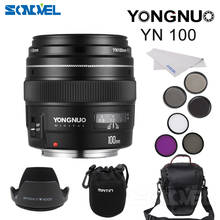 2016 NEW Yongnuo YN100mm F2 Medium Telephoto Prime Lens for Canon EOS Rebel Camera AF MF 5D4 1300D 800D 760D 750D 77D 60Da 5Ds R 2024 - buy cheap