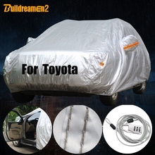 Buildreamen2 al aire libre cubierta del coche sol lluvia nieve resistente al polvo cubierta impermeable para Toyota Yaris Vios Reiz corona FJ Cruiser Sequoia 2024 - compra barato