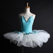Professional Ballet Tutu Blue Pancake Classical Ballet Leotard Tutu Dance Dress For Girls Women Stage Show Ballet Costume Adults 2024 - buy cheap