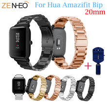 Stainless Steel Band For Amazfit Bip Watchband Replace for Xiaomi Huami Amazfit Band Bracelet For Huami Amazfit Bip Bit Wrist 2024 - buy cheap