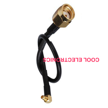 10pcs Right Angle MMCX male  to RP-SMA male Plug straight pigtail cable RG174 50CM 2024 - buy cheap