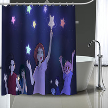 Cortina de ducha personalizada de My Hero Academia, cortinas modernas de baño de tela, decoración del hogar, más tamaño, personaliza tu imagen 2024 - compra barato