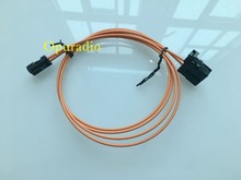 Cabo de fibra ótica para carro 80cm-400cm, cabo para a maioria dos modelos de carro audi, mercedes, bmw f20 amp, bluetooth, gps 2024 - compre barato