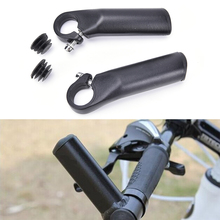 1 par de guiadores de alumínio para bicicleta, guiador auxiliar de bicicleta de montanha com descanso para guidão comprimento 100mm