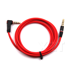 1m linha de cabo de áudio 3.5mm jack a 3.5mm aux 90 graus macho vermelho para macho cabo de extensão no carro para mp3 mp4 computador alto-falante 2024 - compre barato
