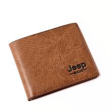 Top Men Wallets Mens Jeep Wallet with Coin Bag Small Money Purses New Design Dollar Slim Purse Money Clip Wallet 2024 - buy cheap