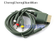 ChengChengDianWan-Cable AV compuesto chapado en oro para xbox360 xbox 360, definición de 3 RCA, Cable óptico de Audio y vídeo para TV HD 2024 - compra barato