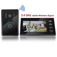 Free shipping! Home Security 2.4G Wireless Video Door Phone Intercom Doorbell Camera with 7"LCD Monitor Access Control 2024 - buy cheap