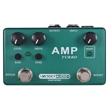 Mosky Amp Turbo Guitar Effect Pedal 2 In 1 Boost Overdrive Effects True Bypass 2024 - buy cheap