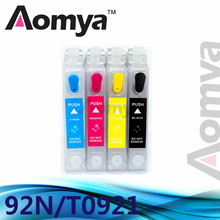 Aomya 92N пустой многоразовый картридж T0921-T0924 совместимый для Epson Stylus C91/CX4300/T26/TX106/TX109/TX117 с чипами ARC 2024 - купить недорого