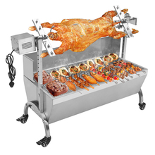 Stainless Steel BBQ Grill Charcoal Pig Spit Roaster Rotisserie Barbeque machine  Multifunctional Electric barbecue grill 220v 2024 - buy cheap