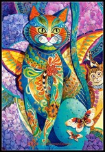 Embroidery Counted Cross Stitch Kits Needlework - Crafts 14 ct DMC DIY Arts Handmade Decor - Feline Fiesta 2024 - buy cheap