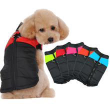 Теплая зимняя одежда для собак, водонепроницаемый пуховик для собак, утепленная розовая одежда, пальто для маленьких, средних и больших собак, одежда 2024 - купить недорого