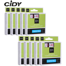 CIDY Dymo D1 45012 compatible con cintas de etiquetas DYMO D1 12mm rojo en el fabricante de etiquetas transparentes adecuado Gestor de etiquetas 210 450 LM160 2024 - compra barato