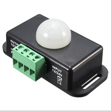 Sensor de movimento automático, dc 12v 24v 6a com ajuste pir, módulo de interruptor com infravermelho para faixa de luz led 2024 - compre barato