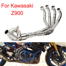 Motorcycle Exhaust Slip On Front Pipe Header Link Pipe Stainless Steel Muffler Tube Pipe Adapter For Kawasaki Z900 2024 - buy cheap