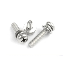 10pcs M6 Small pan head combination Phillips screw 304 stainless steel GB9074.8 Round heads three combinations 10mm-22mm Length 2024 - buy cheap