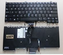 SSEA-nuevo teclado de EE.UU. retroiluminado para portátil DELL Latitude, E7240, E7440 2024 - compra barato