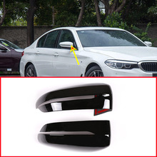 2pcs Glossy Black ABS Rearview Mirror Cap Cover Trim For BMW 5 7 Series G30 G11 G12 6 Series GT 2018 2019 Car Accessories 2024 - buy cheap