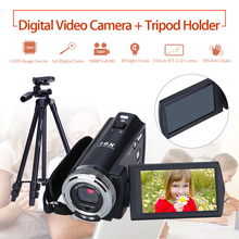 ORDRO HDV-V12 3,0 "LCD 1080 P FHD cámara Digital videocámara 16x Zoom DVR de la visión nocturna IR CMOS Sensor remoto control + trípode 2024 - compra barato