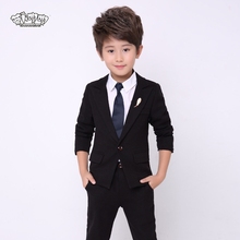 Chaqueta de boda para niños, traje de flores, esmoquin Formal, traje escolar, chaquetas, pantalones, 2 uds., traje de graduación, trajes de novio N14 2024 - compra barato