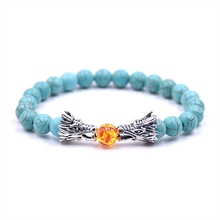 Adjustable Blue stone bracelets & bangles tiger eye natural stone femme bracelet pulsera hombre Dragon Bracelets For Women men 2024 - buy cheap