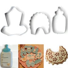 1PC Stainless Steel Baby Clothes Bottle Cake Mould Cookies Cutter Bake Decorating Tools For Frondant Biscuit Pastry OK 0983 2024 - buy cheap