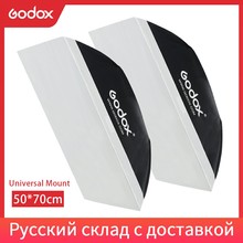 Godox-Softbox de estudio fotográfico, Softbox con montaje Universal para K-150A, E250, E300, Flash estroboscópico, 50x70cm/20x27 pulgadas, 2 uds. 2024 - compra barato