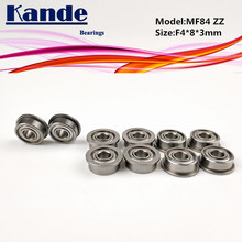 Rodamiento en miniatura de rodamientos Kande, 10 Uds., MF84ZZ, MF84Z, MF84, ZZ, MF84, F4 x 8x3mm 2024 - compra barato