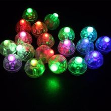 Minilámpara de bola LED para decoración de fiestas de cumpleaños, linterna de globo, juguetes que brillan en la oscuridad, 6 colores, 10 unids/set por juego 2024 - compra barato