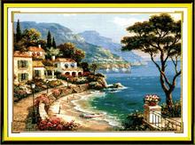 Harbor Of Love cross stitch kit landscape18ct 14ct 11ct printed canvas stitching embroidery DIY handmade needlework 2024 - buy cheap