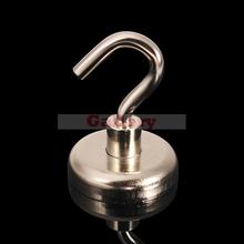 N35 32x47mm Hook Pot Magnet Strong Neodymium Magnet Salvage Tool 2024 - buy cheap